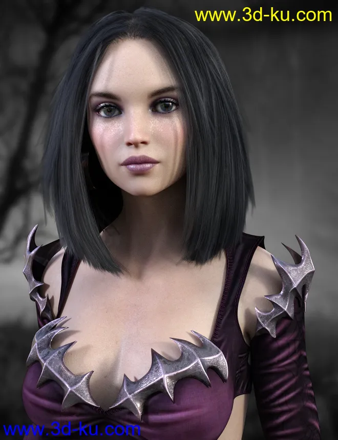 Natty Hair for Genesis 8 Female(s)模型的图片2