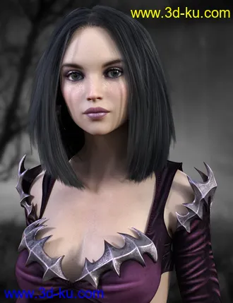 3D打印模型Natty Hair for Genesis 8 Female(s)的图片