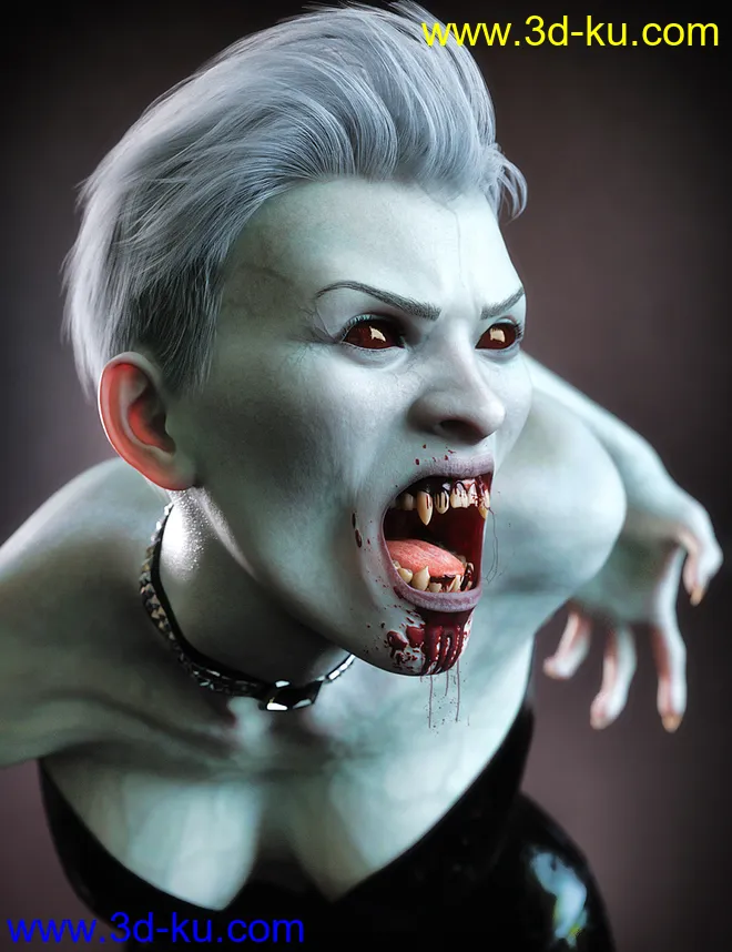 Neferata Vampire HD for Genesis 8.1 Female模型的图片1