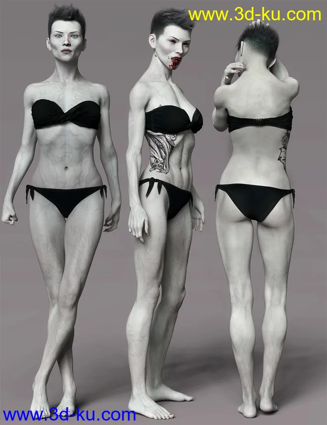 Neferata Vampire HD for Genesis 8.1 Female模型的图片3