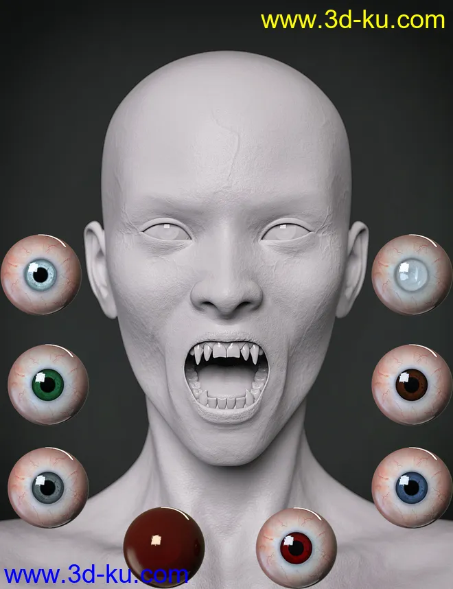 Neferata Vampire HD for Genesis 8.1 Female模型的图片6