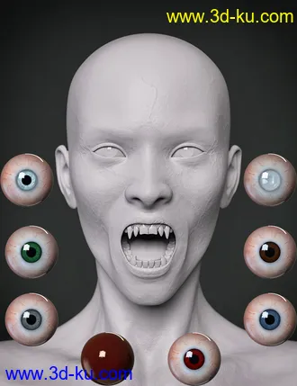 3D打印模型Neferata Vampire HD for Genesis 8.1 Female的图片