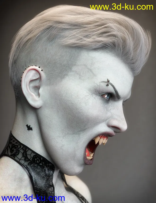 Neferata Vampire HD for Genesis 8.1 Female模型的图片9