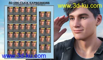 3D打印模型New Faces Expressions for Genesis 8.1 Male and Michael 8.1的图片