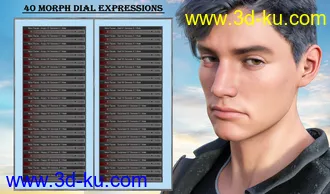 3D打印模型New Faces Expressions for Genesis 8.1 Male and Michael 8.1的图片