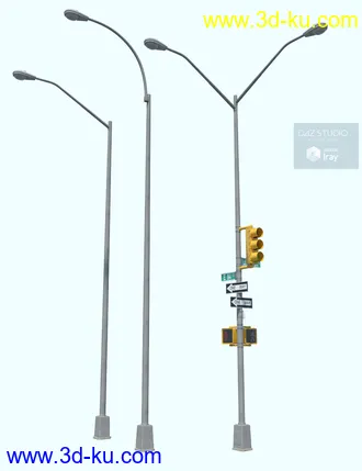 3D打印模型New York Street Lights的图片