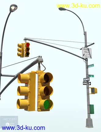 3D打印模型New York Street Lights的图片