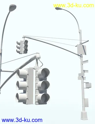3D打印模型New York Street Lights的图片