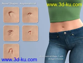 3D打印模型NG HD Navel Morphs for Genesis 8 and 8.1 Female的图片