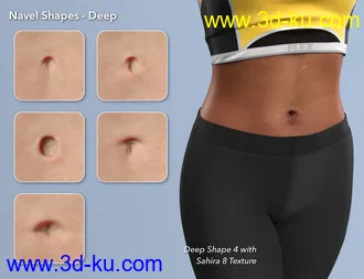 3D打印模型NG HD Navel Morphs for Genesis 8 and 8.1 Female的图片