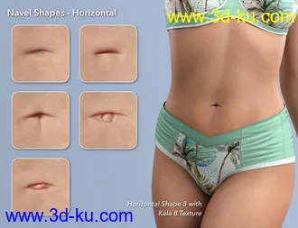3D打印模型NG HD Navel Morphs for Genesis 8 and 8.1 Female的图片
