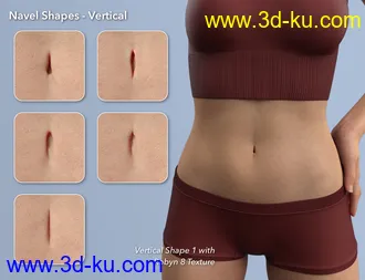 3D打印模型NG HD Navel Morphs for Genesis 8 and 8.1 Female的图片