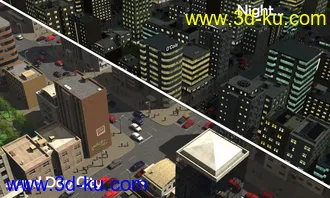 3D打印模型Night and Day City的图片
