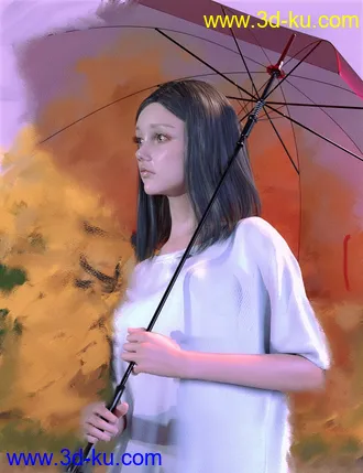 3D打印模型Nirv Medium Straight Hair for Genesis 8 Females的图片