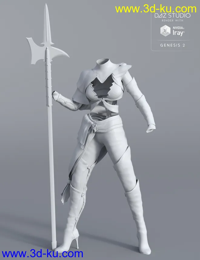 Nomadic Huntress for Genesis 2 Female(s)模型的图片7