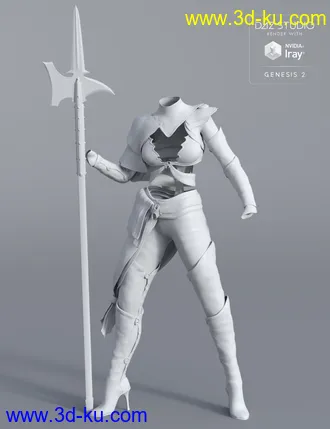 3D打印模型Nomadic Huntress for Genesis 2 Female(s)的图片