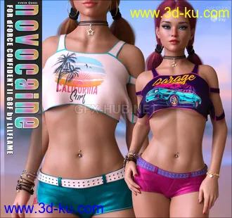 3D打印模型Novocaine Textures for dForce Confident II G8F的图片