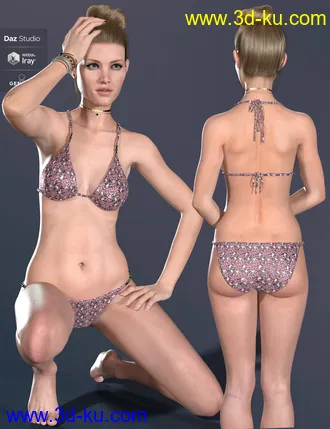 3D打印模型Odeeta HD for Genesis 8 Females的图片