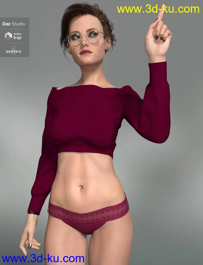 Odeeta HD for Genesis 8 Females模型的图片4