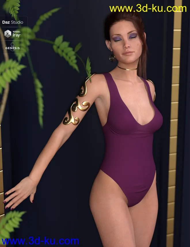 Odeeta HD for Genesis 8 Females模型的图片9
