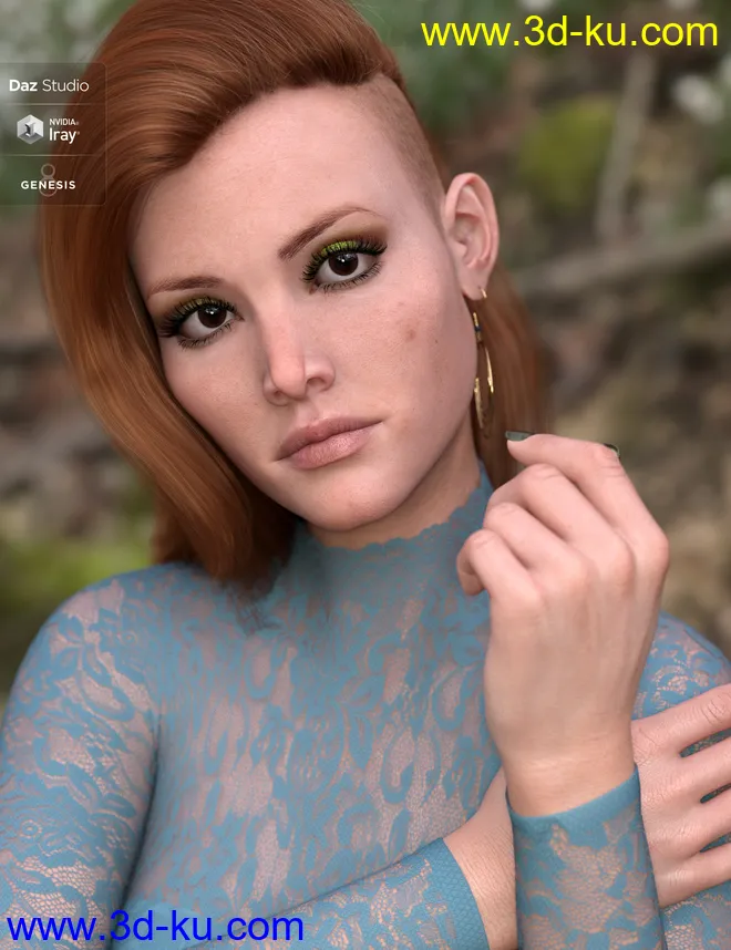 Odeeta HD for Genesis 8 Females模型的图片11