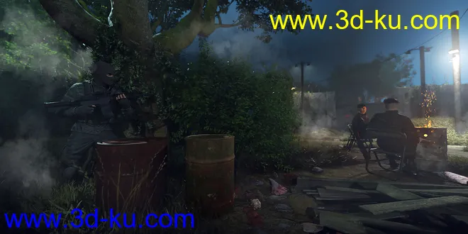 Old Military Base Compound模型的图片2