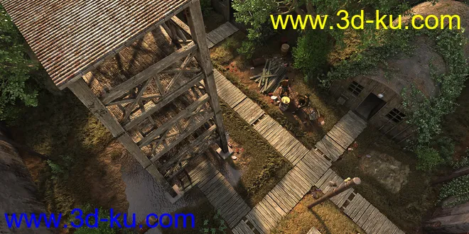 Old Military Base Compound模型的图片3