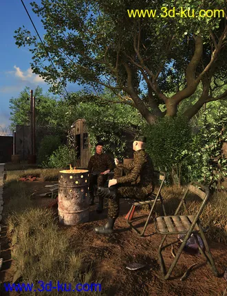 3D打印模型Old Military Base Compound的图片