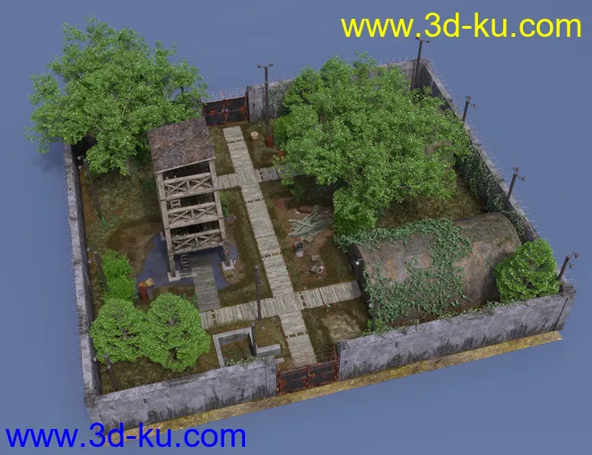 Old Military Base Compound模型的图片8