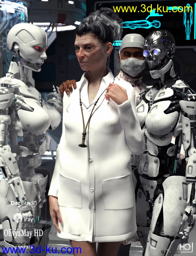 Olivya 'The Granny' May HD for Genesis 8 Female模型的图片1