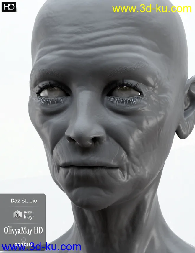 Olivya 'The Granny' May HD for Genesis 8 Female模型的图片5