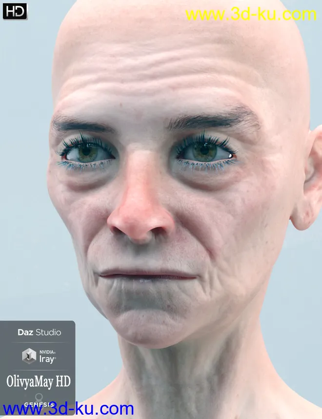 Olivya 'The Granny' May HD for Genesis 8 Female模型的图片6