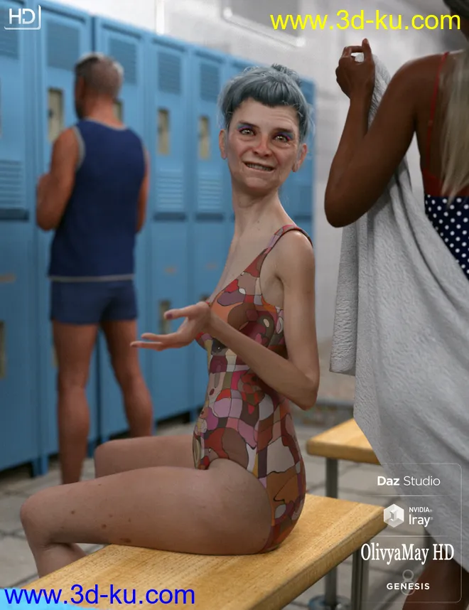 Olivya 'The Granny' May HD for Genesis 8 Female模型的图片10