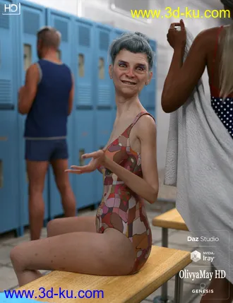 3D打印模型Olivya 'The Granny' May HD for Genesis 8 Female的图片