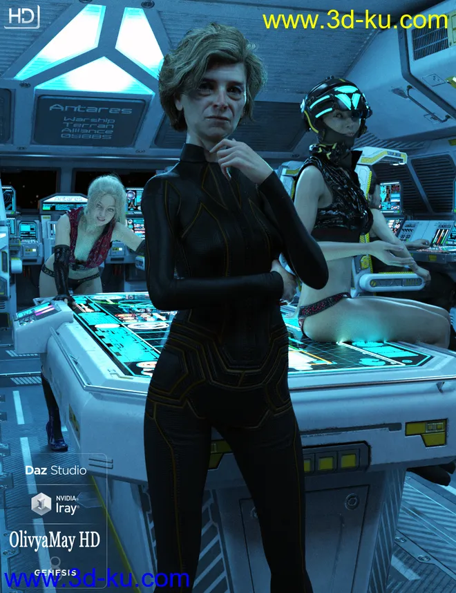 Olivya 'The Granny' May HD for Genesis 8 Female模型的图片12