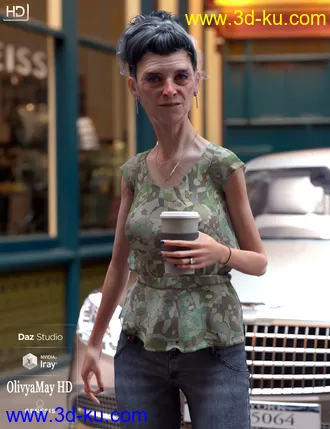 3D打印模型Olivya 'The Granny' May HD for Genesis 8 Female的图片