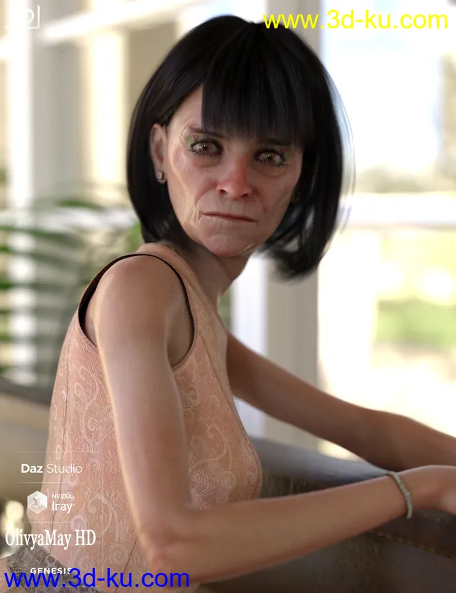 Olivya 'The Granny' May HD for Genesis 8 Female模型的图片15