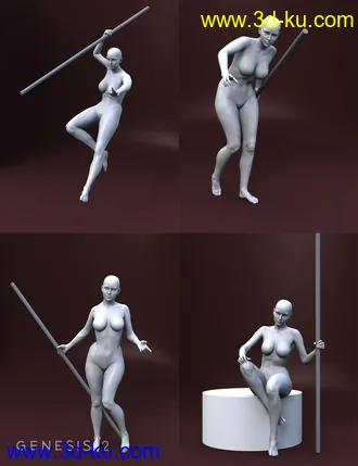 3D打印模型Olympia 6 Fantasy Classic Poses的图片