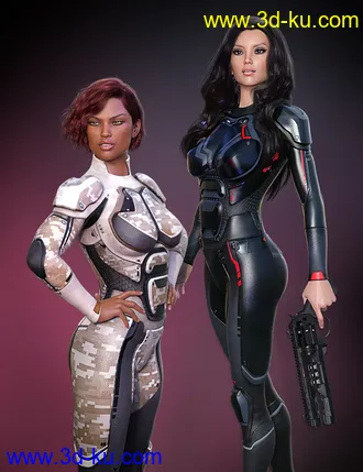3D打印模型OMNI Suit for Genesis 8 and 8.1 Female Outfit Textures的图片