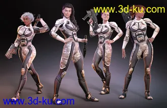 3D打印模型OMNI Suit for Genesis 8 and 8.1 Female Outfit Textures的图片