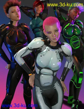 3D打印模型OMNI Suit for Genesis 8 and 8.1 Females的图片