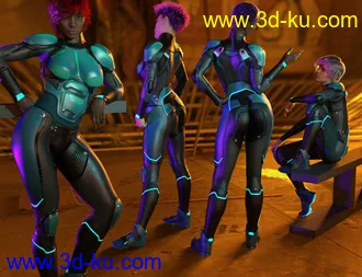 3D打印模型OMNI Suit for Genesis 8 and 8.1 Females的图片