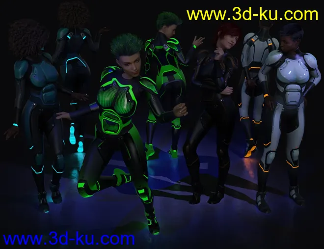 OMNI Suit for Genesis 8 and 8.1 Females模型的图片4