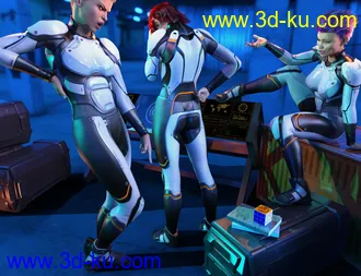 3D打印模型OMNI Suit for Genesis 8 and 8.1 Females的图片