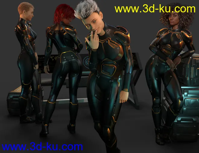 OMNI Suit for Genesis 8 and 8.1 Females模型的图片6