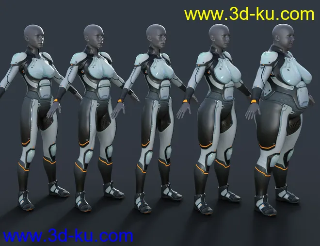OMNI Suit for Genesis 8 and 8.1 Females模型的图片7