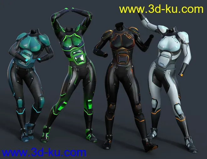 OMNI Suit for Genesis 8 and 8.1 Females模型的图片8