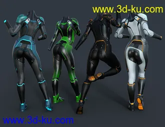 3D打印模型OMNI Suit for Genesis 8 and 8.1 Females的图片