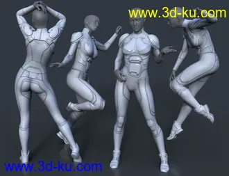 3D打印模型OMNI Suit for Genesis 8 and 8.1 Females的图片