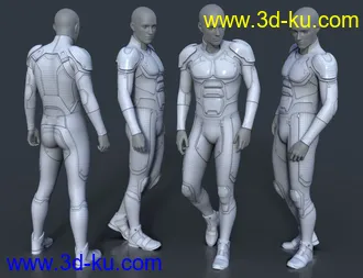 3D打印模型OMNI Suit for Genesis 8 and 8.1 Male的图片